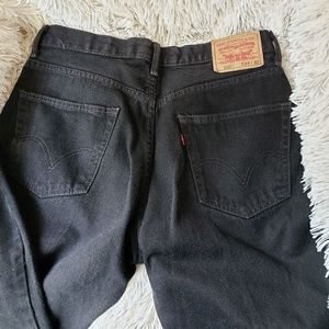 Levis 550 Relaxed black jeans 34x32